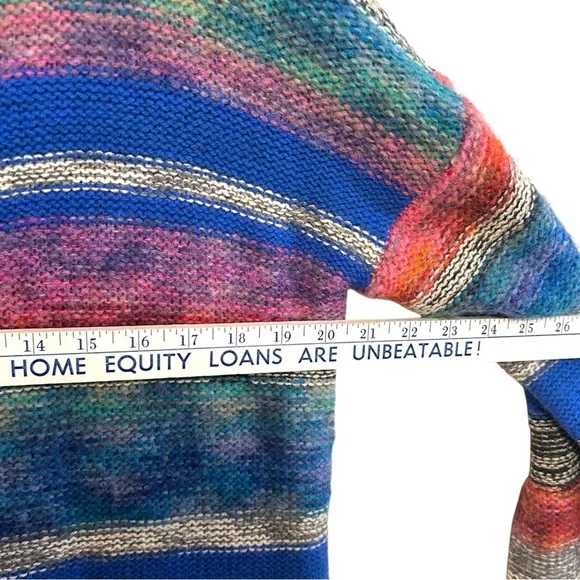 Sundance PS merino wool knit sweater cardigan horn toggle closure multi color - Picture 9 of 13